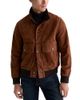 Ag Ag Andre Classic Fit Suede Leather Stand Collar Jacket - 1