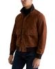 Ag Ag Andre Classic Fit Suede Leather Stand Collar Jacket - 3