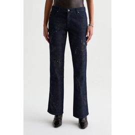 AG AG Angel Embroidered Low Rise Bootcut Jeans