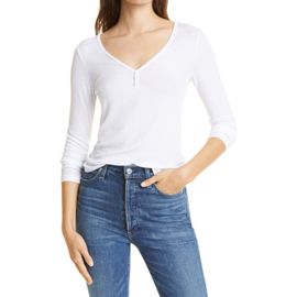 AG AG Anita V-Neck Long Sleeve Henley