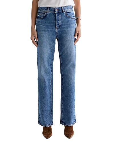Ag Ag Bille High Rise Straight Jeans in Echo