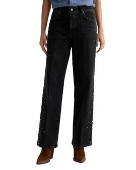 Ag Ag Billie High Rise Relaxed Straight Jeans in Black Tie