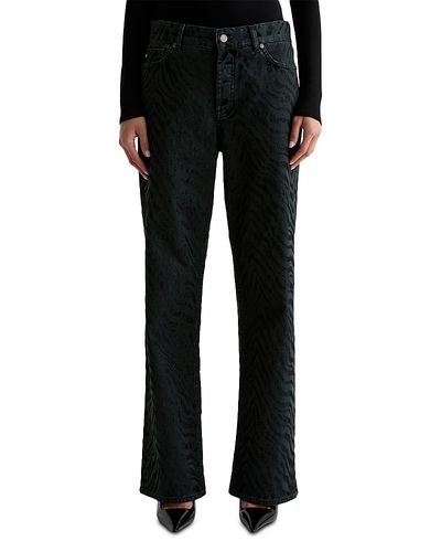 Ag Ag Billie High Rise Relaxed Straight Jeans in Zebra Pop