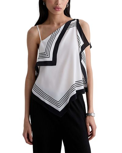Ag Ag Border Print Scarf Top