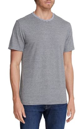 AG AG Bryce Stripe Crewneck Cotton T-Shirt