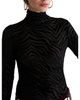 Ag Ag Chels Turtleneck Burnout Pattern Sweater - 4
