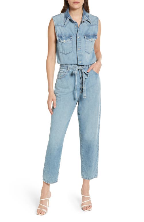 AG AG Dakotah Sleeveless Denim Jumpsuit