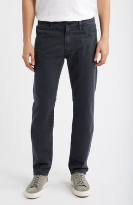AG AG Everett Slim Straight Leg Cotton & Linen Blend Pants