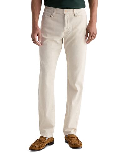 Ag Ag Everett Slim Straight Pants in Natural