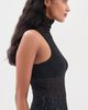 AG AG Faey Sleeveless Turtleneck Super Black - 4