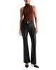 Ag Ag Farrah Leatherette Coated High Rise Bootcut Jeans in Leatherette Super Black - 2