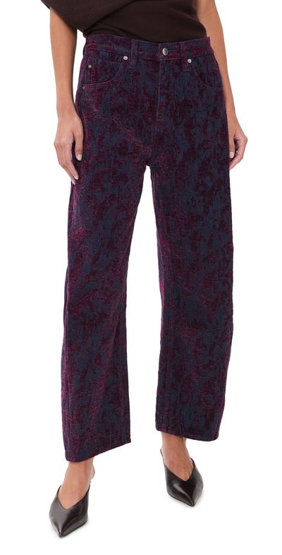 AG AG Hattie Crop Barrel Jeans Jazz Berry