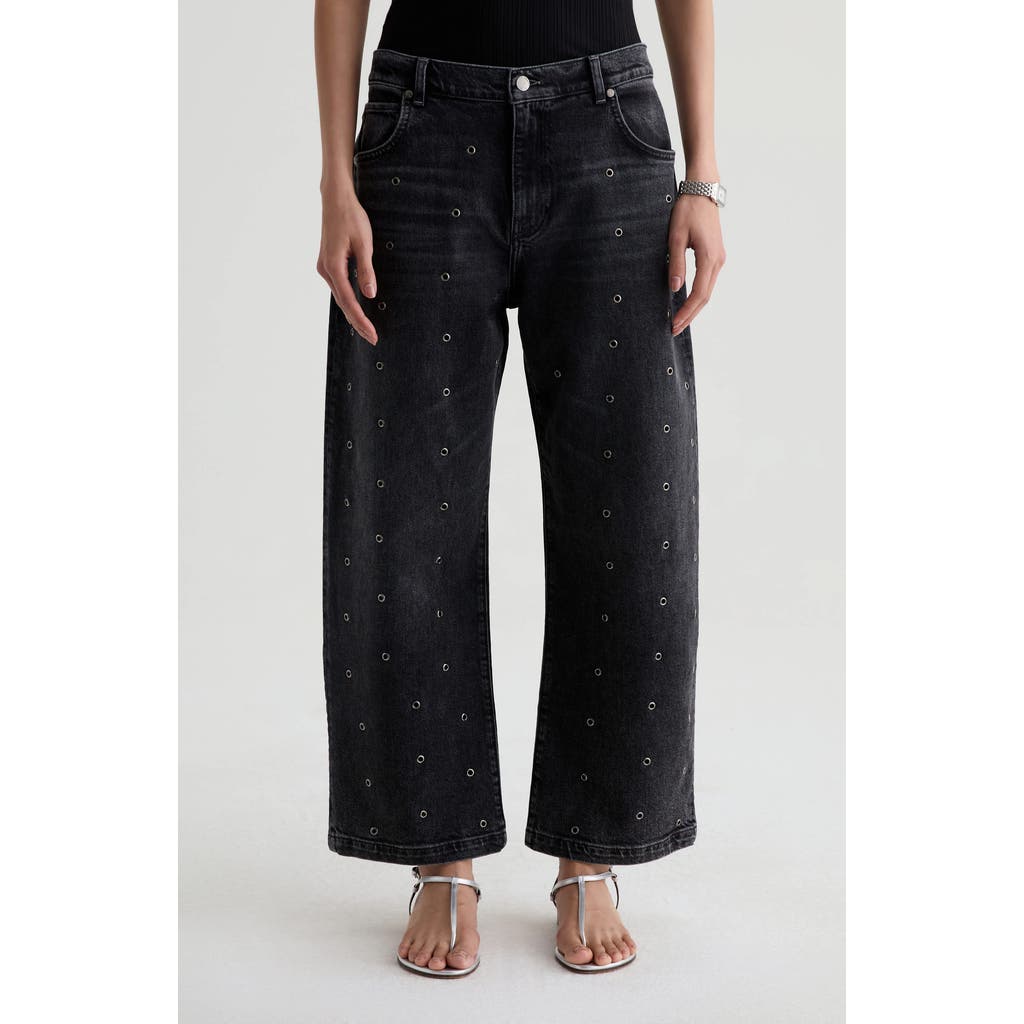 AG AG Hattie Grommet High Waist Ankle Barrel Jeans