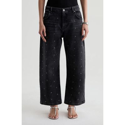AG AG Hattie Grommet High Waist Ankle Barrel Jeans
