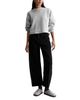 Ag Ag Hattie High Rise Barrel Jeans in Super Black - 2