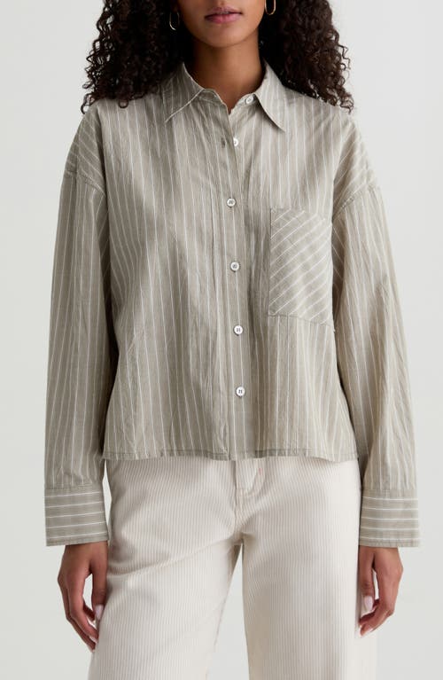 AG AG Kellen Relaxed Crop Button-Up Shirt