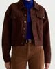 AG AG Lori Lace-Up Collar Denim Jacket - 1