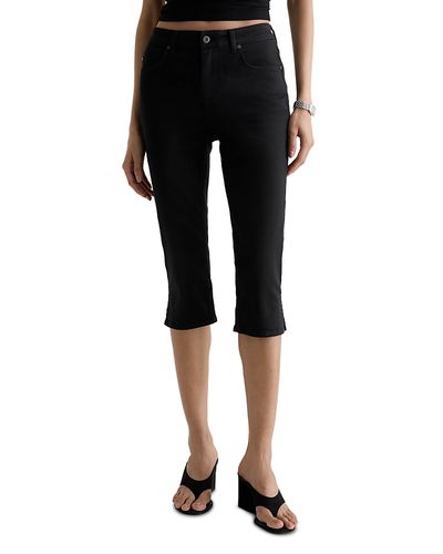 Ag Ag Maisie Mid Rise Capri Jeans in Super Black
