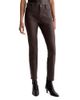 Ag Ag Mari Coated Mid Rise Slim Jeans in Burnt Umber - 1