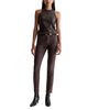 Ag Ag Mari Coated Mid Rise Slim Jeans in Burnt Umber - 2