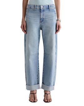 Ag Ag Mercer Cuffed High Rise Barrel Jeans in Highway 29