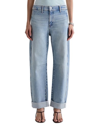 Ag Ag Mercer Cuffed High Rise Barrel Jeans in Highway 29