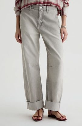 AG AG Mercer Cuffed High Waist Barrel Jeans