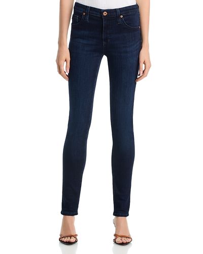 Ag Ag Mid Rise Cigarette Jeans in Blue Dusk