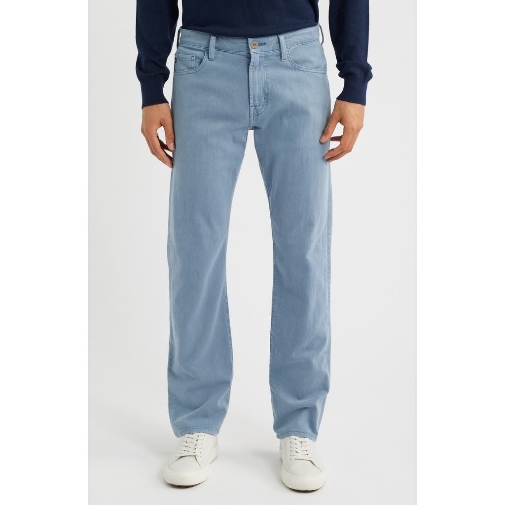 AG AG Protégé Classic Straight Leg Cotton & Linen Blend Pants