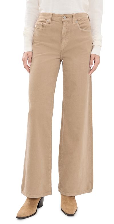 AG AG Saige Corduroy Wide Leg Pants Studio Tan