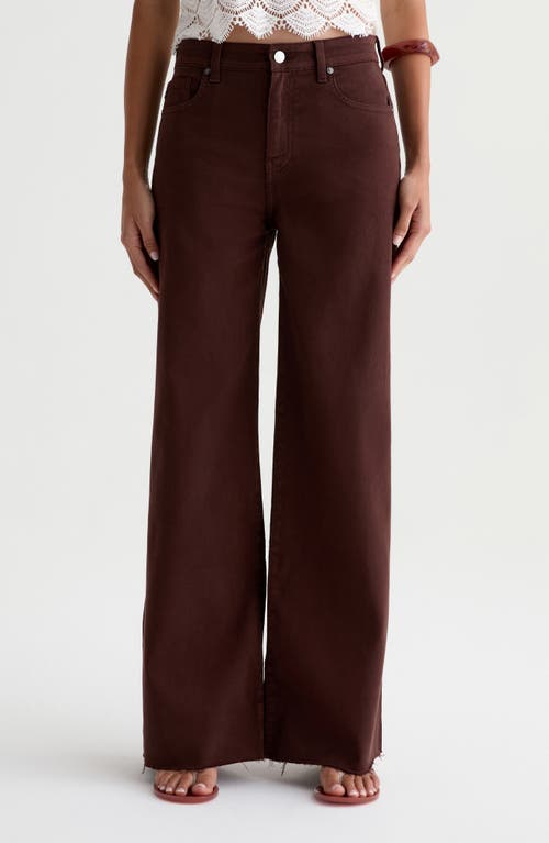 AG AG Saige High Waist Raw Hem Wide Leg Jeans