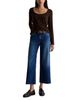 Ag Ag Saige Mid Rise Cropped Wide Leg Jeans in Hard Bop - 2
