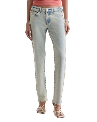 Ag Ag Sandra Low Rise Straight Jeans in Mojave Khaki