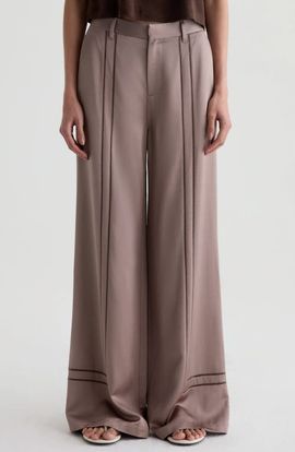 AG AG Sarah High Waist Wide Leg Satin Pants