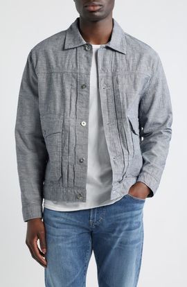 AG AG Sid Cotton & Linen Trucker Jacket
