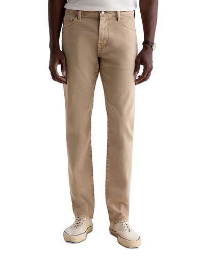 Ag Ag Tellis Slim Straight Fit Jeans in One Year Sulfur Studio Tan