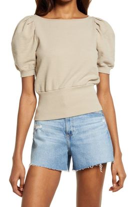 AG AG Walker Puff Sleeve Top