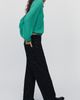 AG Jeans AG Billie Zebra Velvet Flocked Vintage Straight Leg Jeans - 4