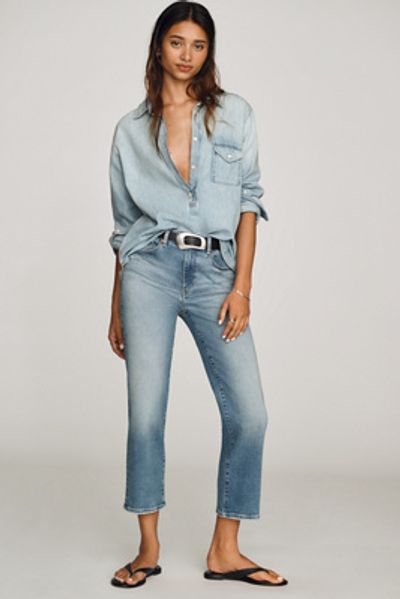 AG Jeans AG Brinley Crop High-Rise Straight Jeans