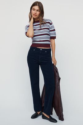AG Jeans AG Brinley Mid Rise Corduroy Straight Leg Jeans
