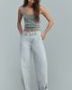 AG Jeans AG Cotton Mercer High-Rise Cuffed Tapered Jeans - 1
