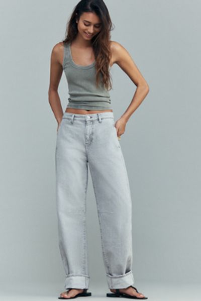 AG Jeans AG Cotton Mercer High-Rise Cuffed Tapered Jeans