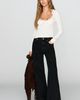 AG Jeans AG Saige Mid Rise Embroidered Wide Leg Jeans - 5