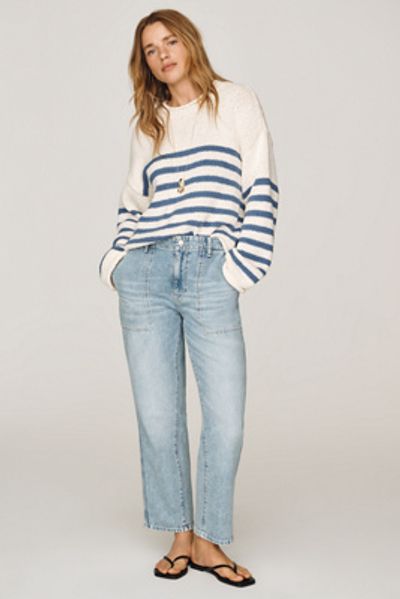 AG Jeans Analeigh Mid-Rise Straight-Leg Jeans