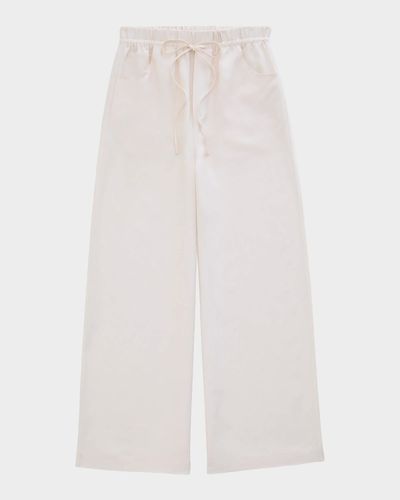 AG Jeans Century Silk-Blend Drawstring Pants