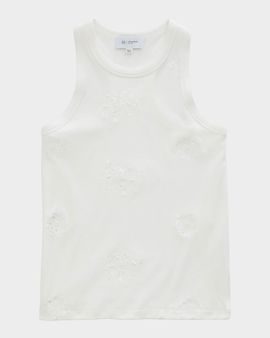 AG Jeans Embellished High-Neck Tank Top