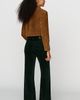 AG Jeans Georgie Velvet Mid Rise Flare Jeans - 4