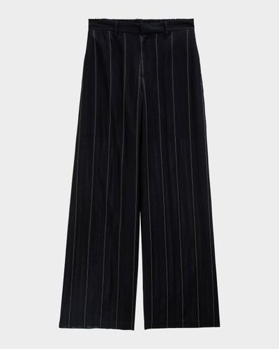 AG Jeans Sheer Wide-Leg Trousers