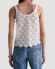 AG Jeans Women's Bianca Scalloped Cotton Crochet Tank - 3