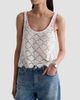 AG Jeans Women's Bianca Scalloped Cotton Crochet Tank - 4